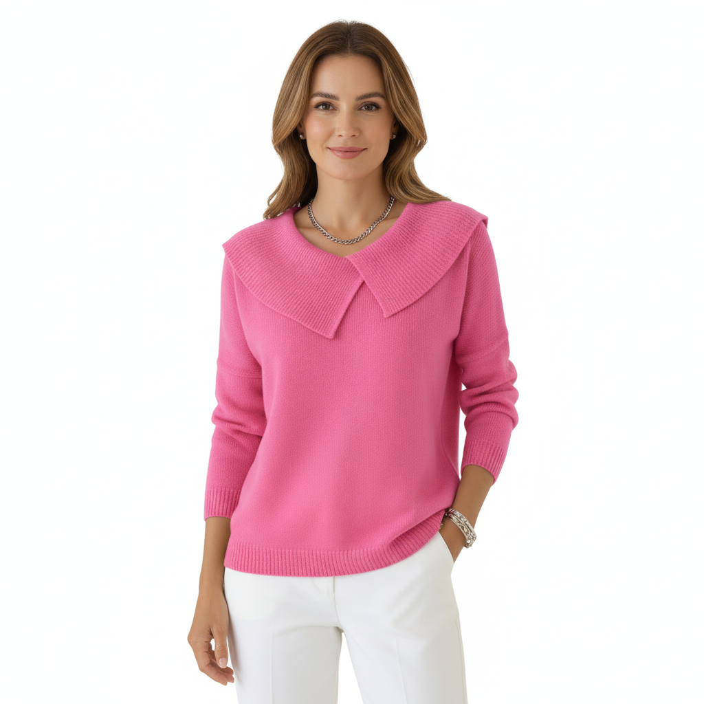 Alma | Pulover cu guler modern suprapus